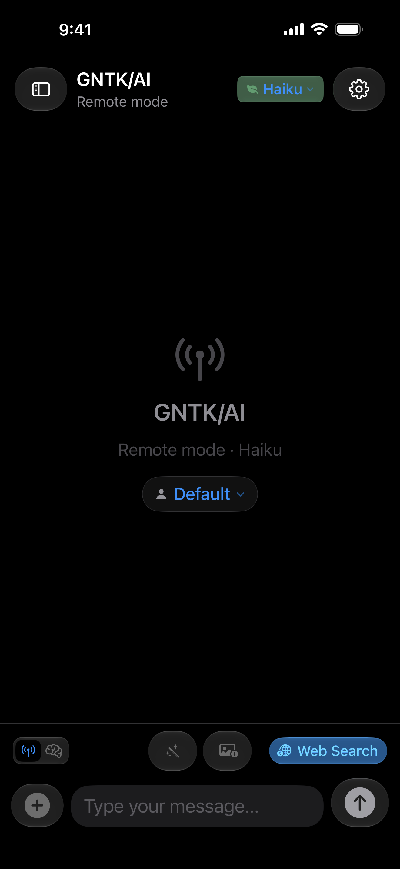 GNTK/AI on iPhone, Remote mode